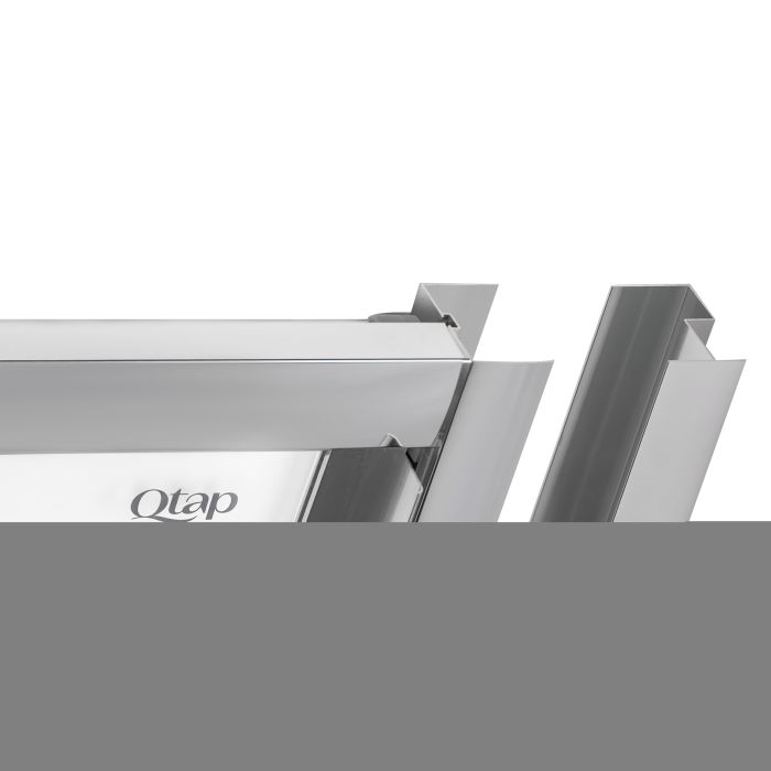 Душевые двери Qtap Uniford CRM207.C4 68-71x185 см, стекло Clear 4 мм, покрытие CalcLess