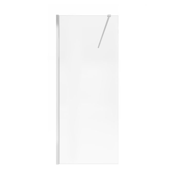 Душевая стенка-перегородка Qtap Walk-In Standard CRM209.C8 90х190 см, стекло Clear 8 мм, покрытие CalcLess