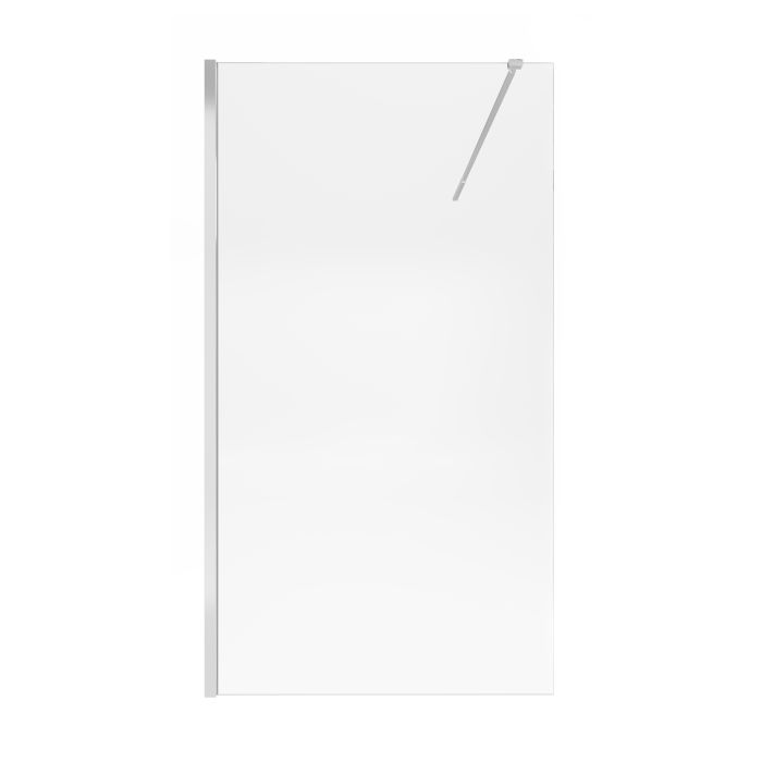 Душевая стенка-перегородка Qtap Walk-In Standard CRM2011.C8 110х190 см, стекло Clear 8 мм, покрытие CalcLess