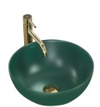 Раковина накладная Rea Stella 360х360х150 зеленый