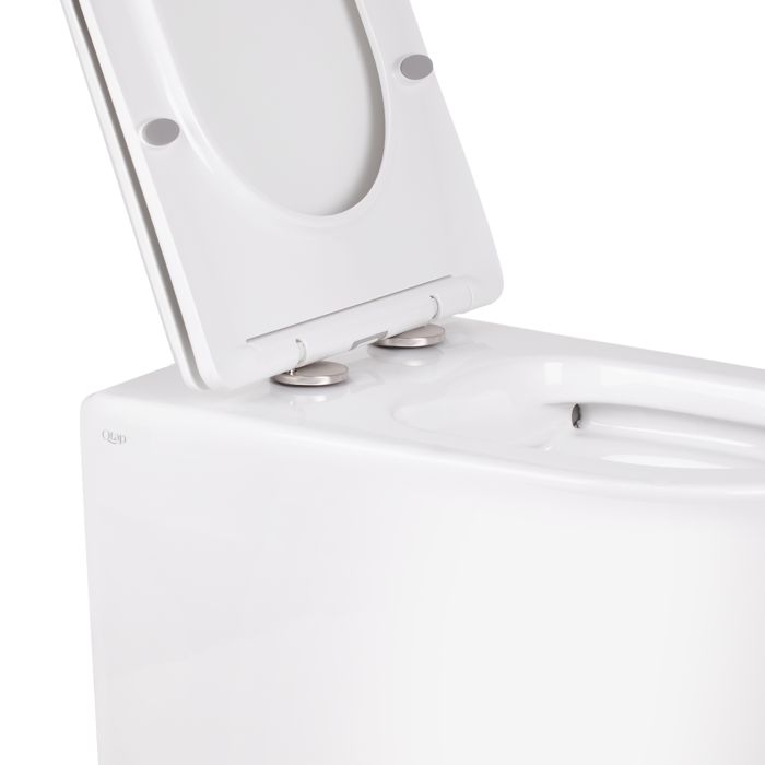 Унитаз напольный Qtap Swan безобедочный с сиденьем Soft-close QT16223178W