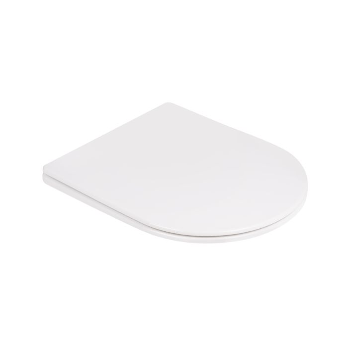 Унитаз напольный Qtap Swan безобедочный с сиденьем Soft-close QT16223178W