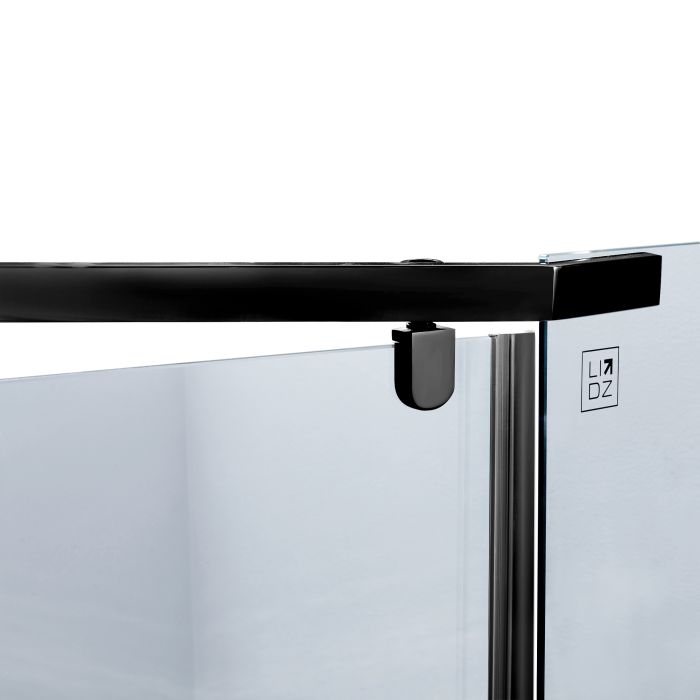Душова кабіна Lidz Dozorca SC90x90.BLA.LOW.TR, скло прозоре 6 мм