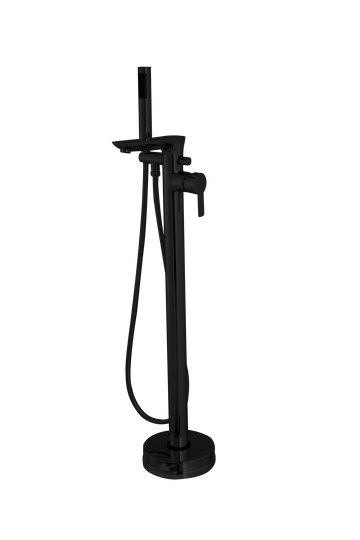 Змішувач для ванни підлоговий Invena Glamour чорний BW-02-W04