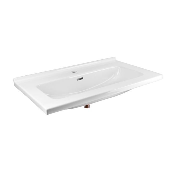 Раковина Qtap Albatross 01 815х467х195 White с донным клапаном QT0111FL8167CW