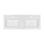 Раковина подвійна Qtap Albatross 1210х467х195 White з донним клапаном QT0111FL8167GW