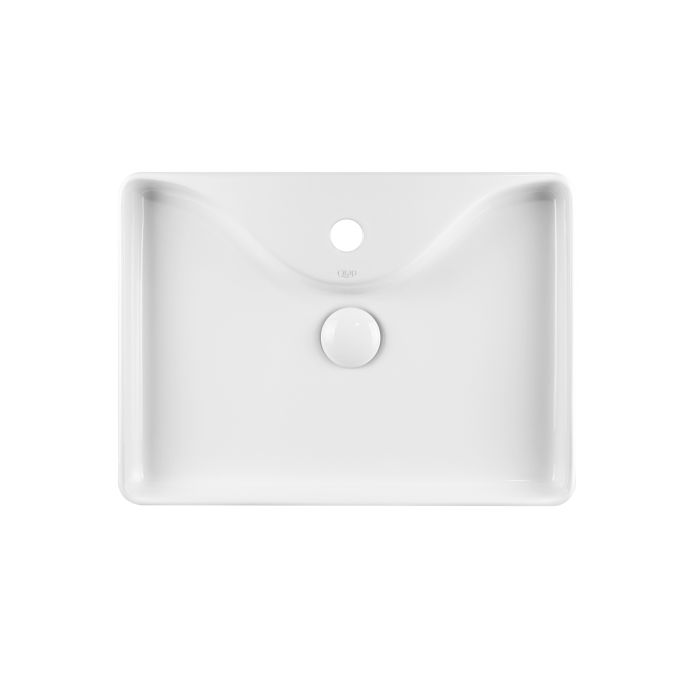 Раковина-чаша Qtap Crow 515х370х120 White с донным клапаном QT0511A064W