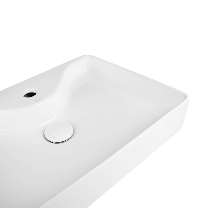 Раковина-чаша Qtap Crow 515х370х120 White с донным клапаном QT0511A064W