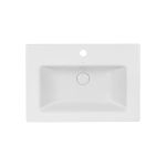 Раковина Qtap Stork 610х420х170 White с донным клапаном QT1511L738W