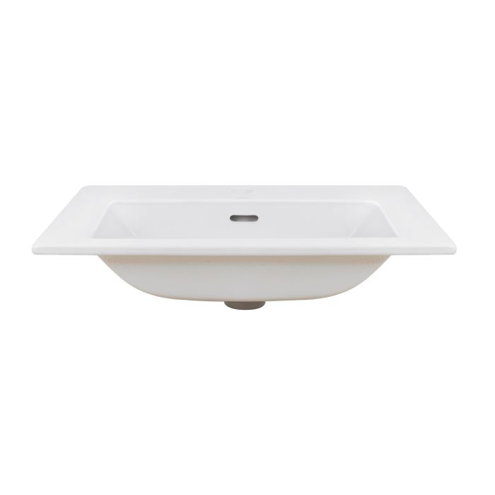 Раковина Qtap Stork 610х420х170 White с донным клапаном QT1511L738W