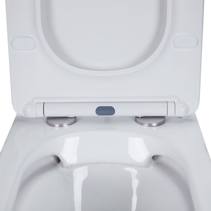 Унітаз підвісний Qtap Presto безобідковий з сідінням Soft-close QT24332615EW