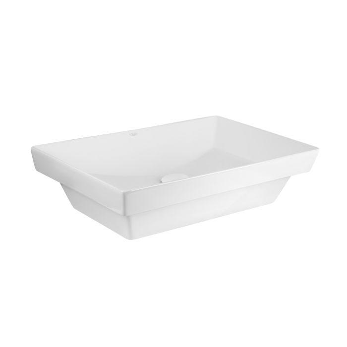 Раковина Qtap Crow 558х372х145 White с донным клапаном QT0511L739W