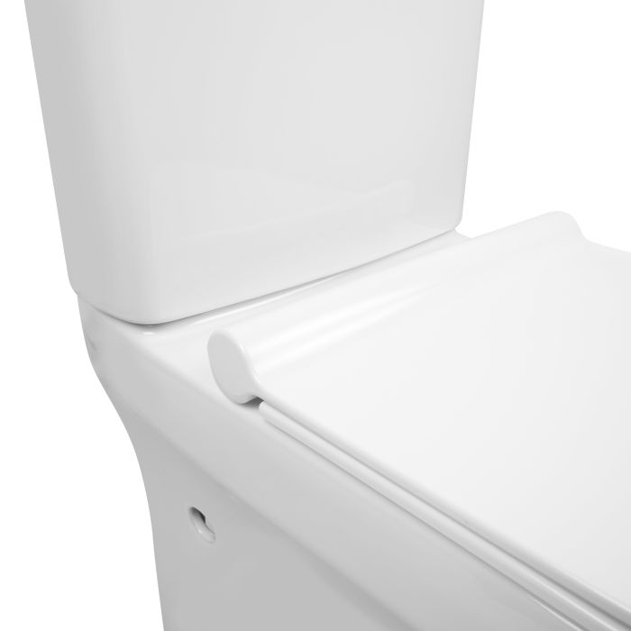 Унитаз-компакт Qtap Aquarius безобедочный с сиденьем Soft-close QT2122C665PW