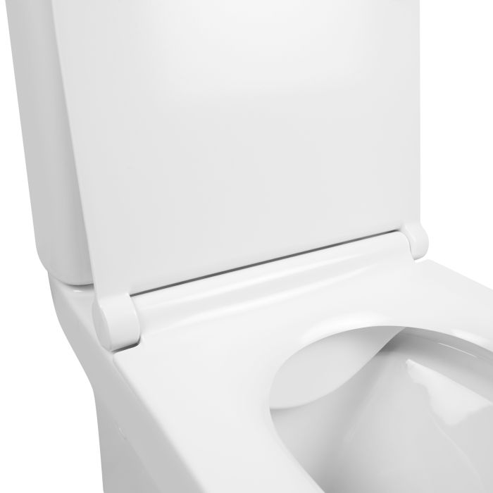 Унитаз-компакт Qtap Aquarius безобедочный с сиденьем Soft-close QT2122C665PW