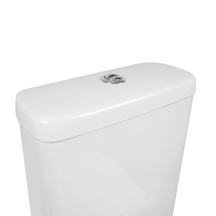 Унитаз-компакт Qtap Aquarius безобедочный с сиденьем Soft-close QT2122C665PW