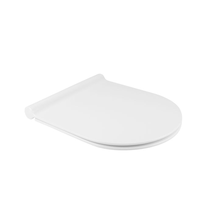 Унитаз-компакт Qtap Aquarius безобедочный с сиденьем Soft-close QT2122C665PW