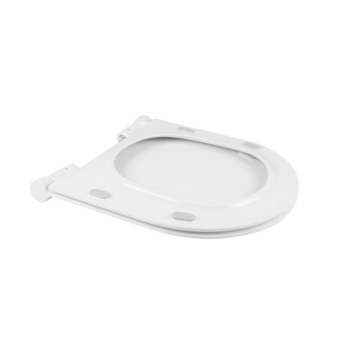 Унитаз-компакт Qtap Aquarius безобедочный с сиденьем Soft-close QT2122C665PW