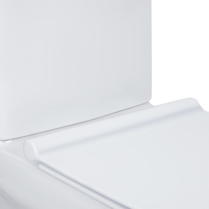Унітаз-компакт Qtap Cardinal безобідковий з сідінням Soft-close QT0422C666PW