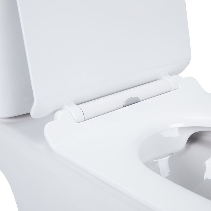 Унитаз-компакт Qtap Presto безобедочный с сиденьем Soft-close QT24221217AW