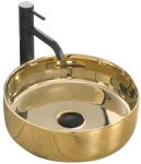 Раковина накладна Rea Sami 360х360х120 золото