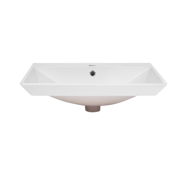 Раковина Qtap Albatross D 600х500х210 White с донным клапаном QT01115060DW