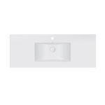 Раковина Qtap Albatross E 1200х460х180 White с донным клапаном QT01119120EW