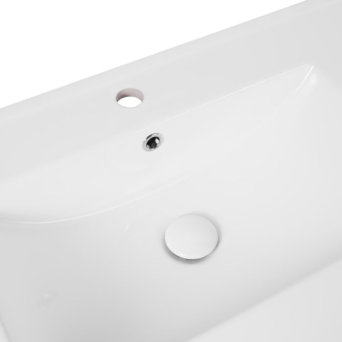 Раковина Qtap Albatross E 1200х460х180 White с донным клапаном QT01119120EW
