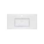 Раковина Qtap Albatross E49 1000х490х200 White с донным клапаном QT01119100E49W