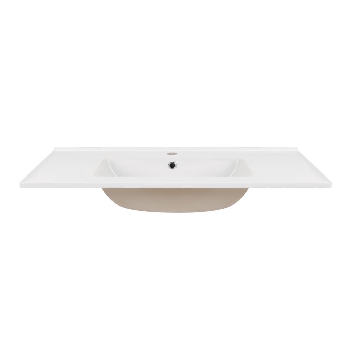 Раковина Qtap Albatross E49 1000х490х200 White с донным клапаном QT01119100E49W