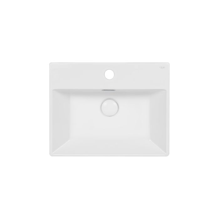 Раковина Qtap Nando K 410х355х125 White с донным клапаном QT12117041KW