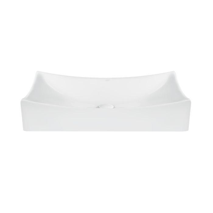 Раковина-чаша Qtap Crow 655х380х140 White с донным клапаном QT05117065HW