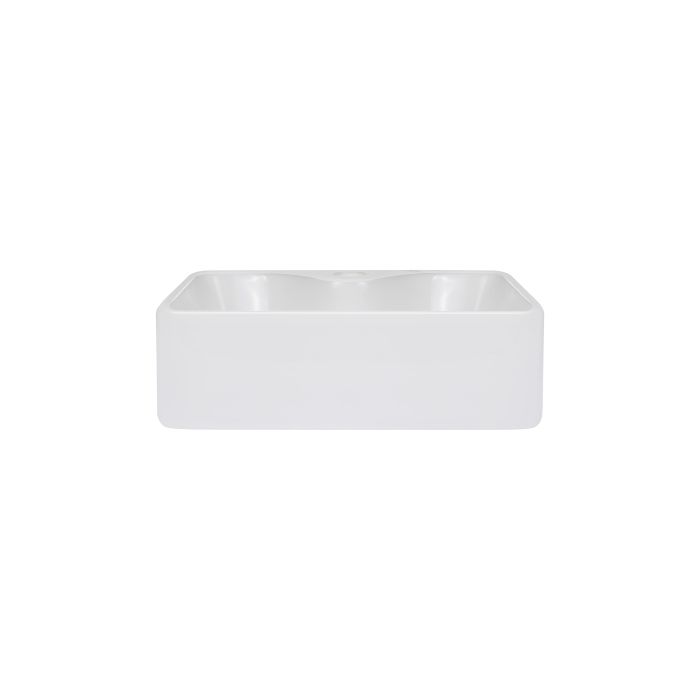 Раковина-чаша Qtap Crow 400х300х140 White с донным клапаном QT05117040JW