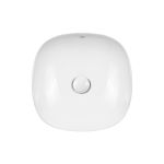 Раковина-чаша Qtap Kolibri 370х370х120 White с донным клапаном QT10118037FW