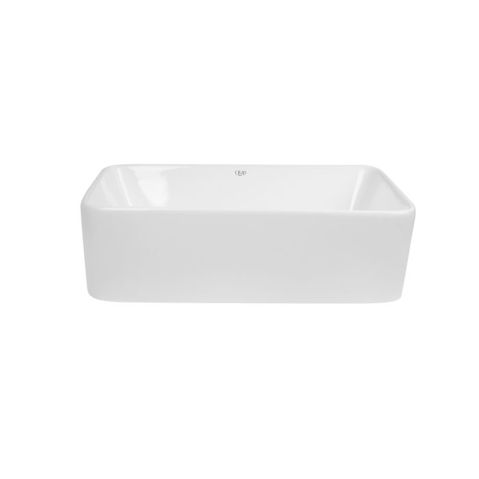 Раковина-чаша Qtap Tern 475х370х140 White с донным клапаном QT17112074W