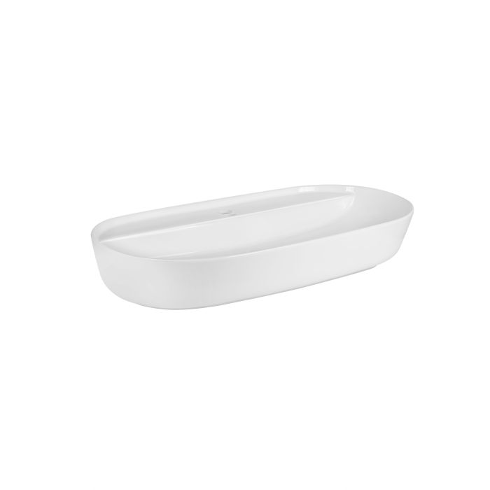 Раковина-чаша Qtap Scorpio 815х410х135 White з донним клапаном QT142203PW