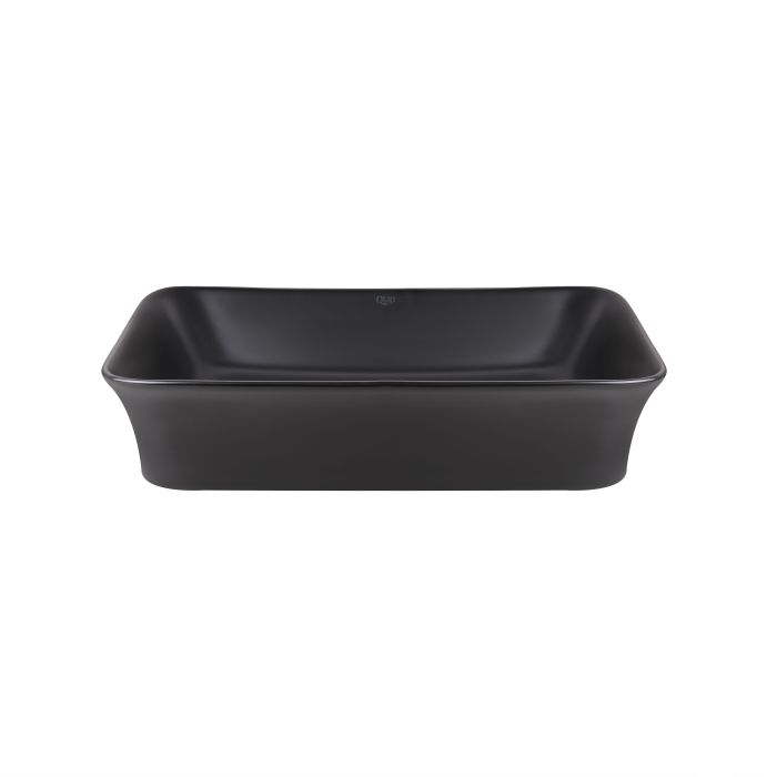 Раковина-чаша Qtap Virgo 490х350х110 Matt black с донным клапаном QT18112261MBMB