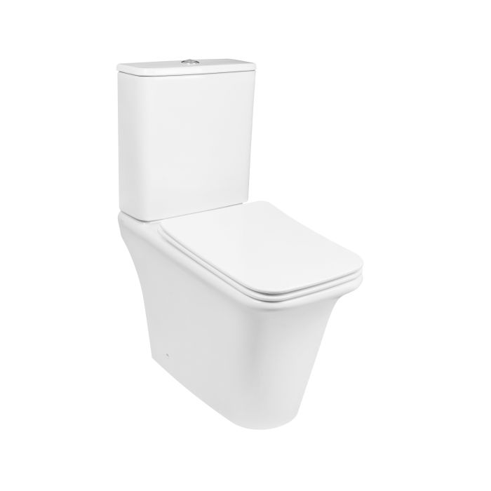 Унитаз-компакт Qtap Kalao безобедочный с сиденьем Soft-close QT08221213AW