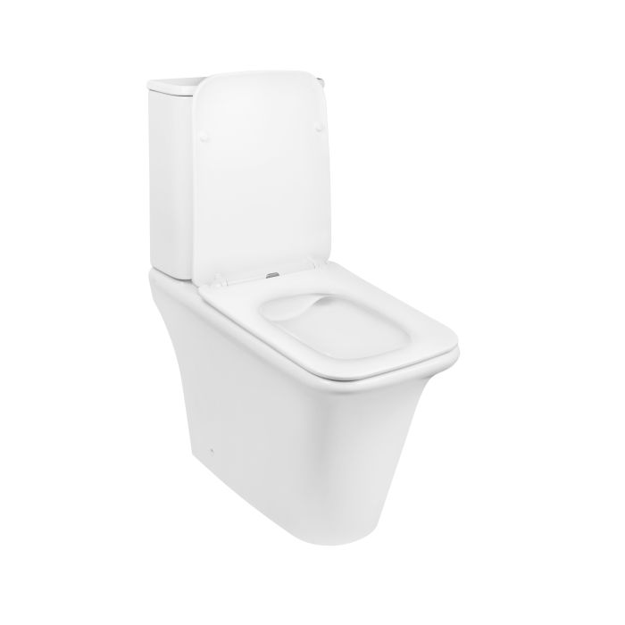 Унитаз-компакт Qtap Kalao безобедочный с сиденьем Soft-close QT08221213AW