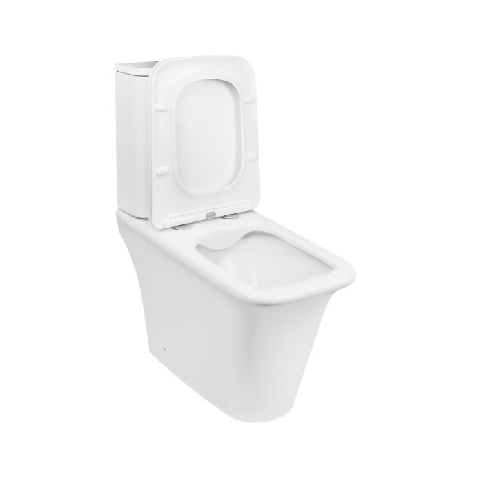 Унитаз-компакт Qtap Kalao безобедочный с сиденьем Soft-close QT08221213AW