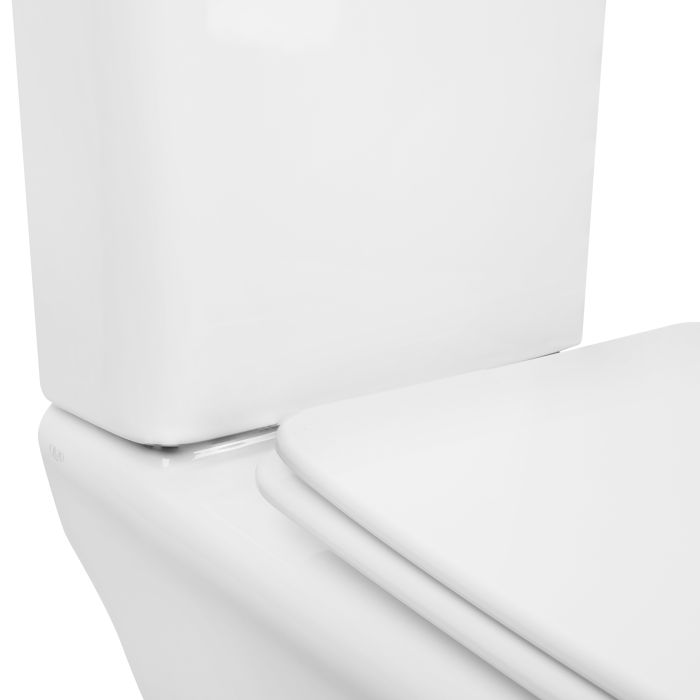 Унитаз-компакт Qtap Kalao безобедочный с сиденьем Soft-close QT08221213AW