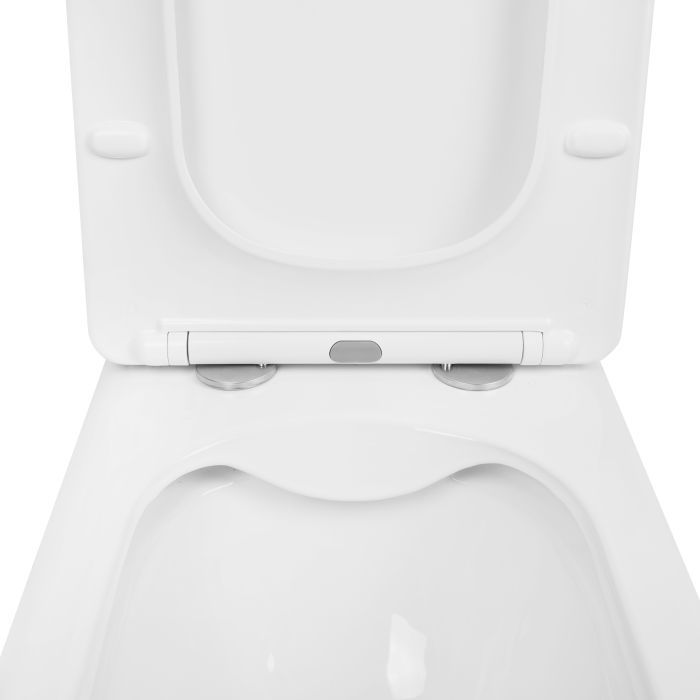Унитаз-компакт Qtap Kalao безобедочный с сиденьем Soft-close QT08221213AW