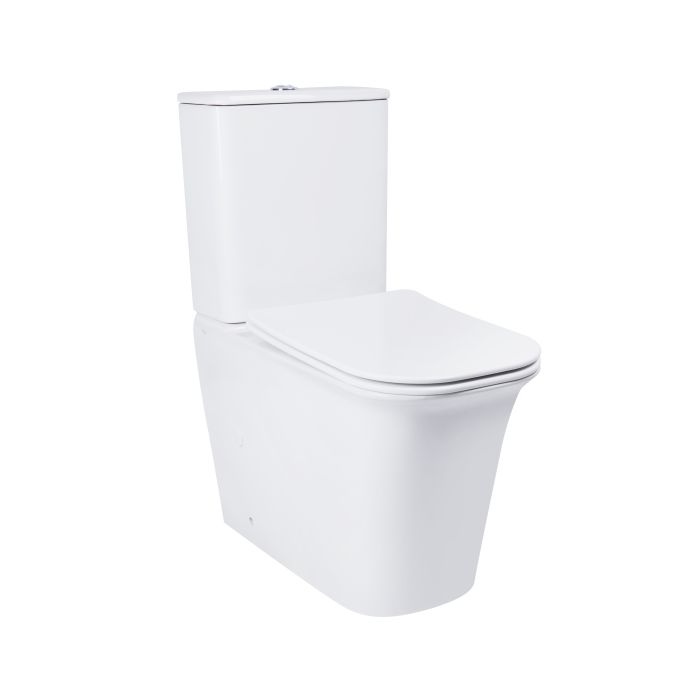 Унитаз-компакт Qtap Nando безобедочный с сиденьем Soft-close QT12221222AW