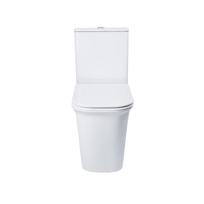 Унитаз-компакт Qtap Nando безобедочный с сиденьем Soft-close QT12221222AW