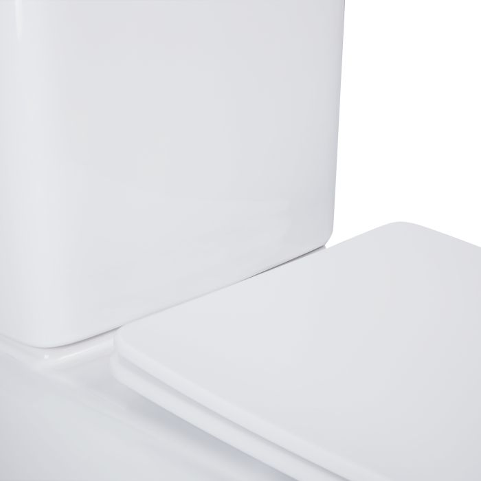 Унитаз-компакт Qtap Nando безобедочный с сиденьем Soft-close QT12221222AW