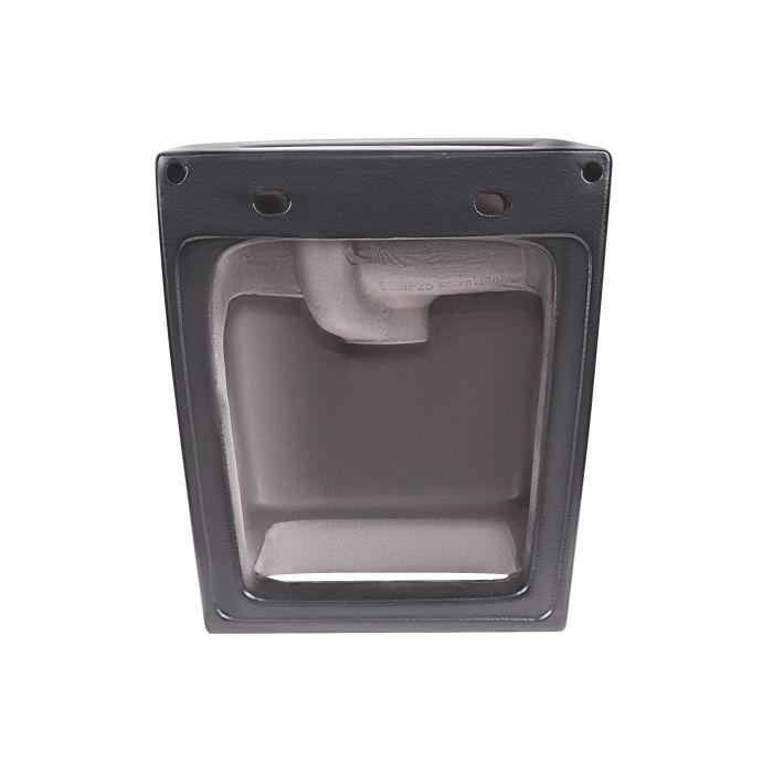 Раковина підвісна моноблок Qtap Tern 370х410х400 Matt black з донним клапаном QT1711G808MB