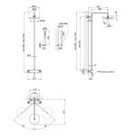 Душевая система с термостатом Qtap Brno 5769103ONK