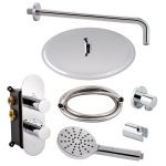 Душевая система скрытого монтажа с термостатом Qtap Votice QT65T105OGCSET