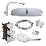 Душевая система скрытого монтажа с термостатом Qtap Votice QT65T105NGCSET