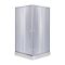 Душова кабіна Lidz Wawel SC90x90.SAT.LOW.GR, скло тоноване 4 мм + піддон Mazur