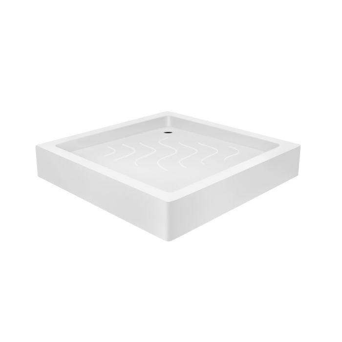 Душевая кабина Lidz Wawel SC80x80.SAT.LOW.GR, стекло тонированное 4 мм + поддон Mazur
